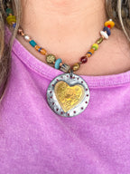 Bead Heart Necklace - Urban Mills Boutique