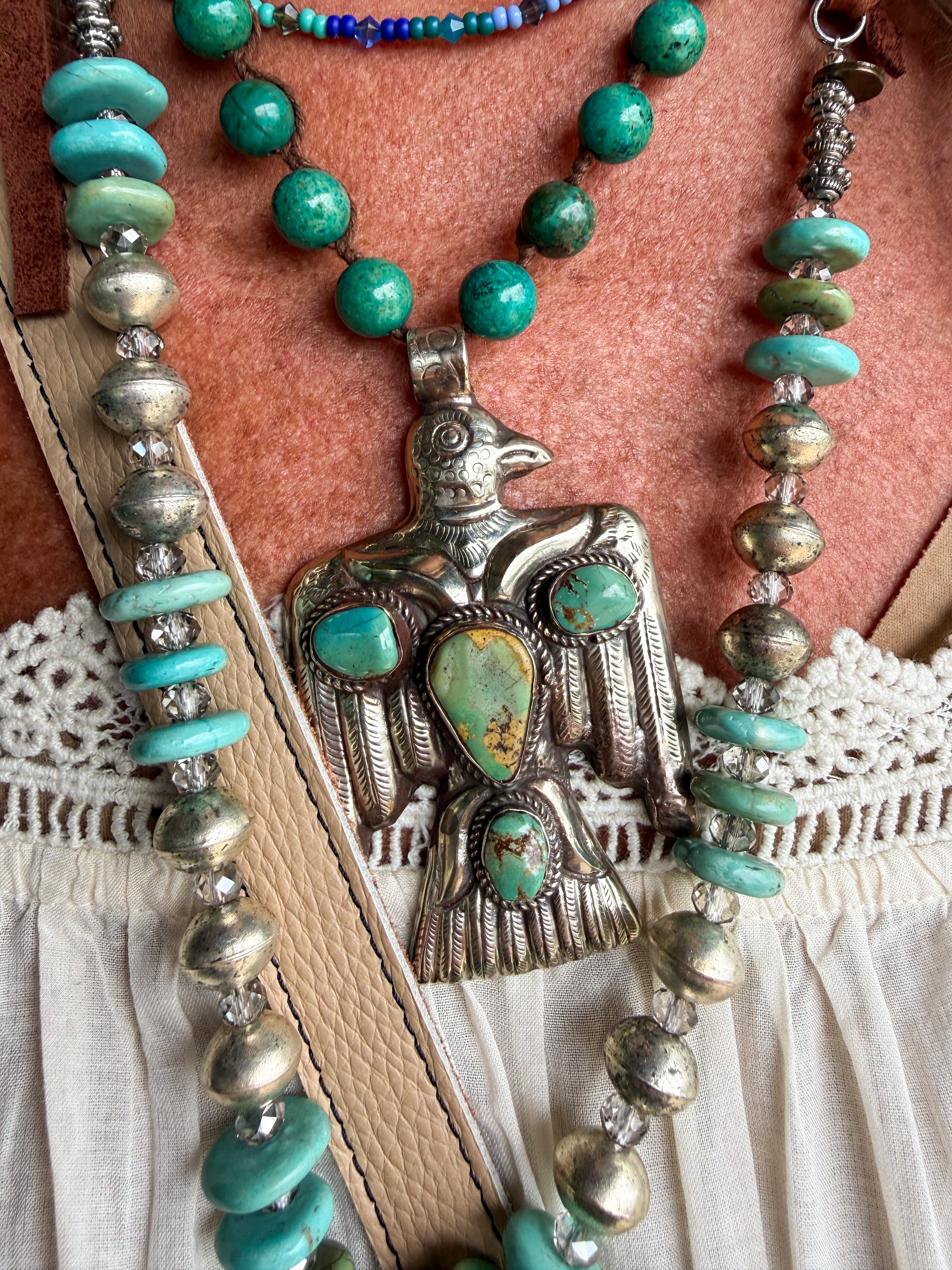 Phoenix Turquoise Necklace - Urban Mills Boutique