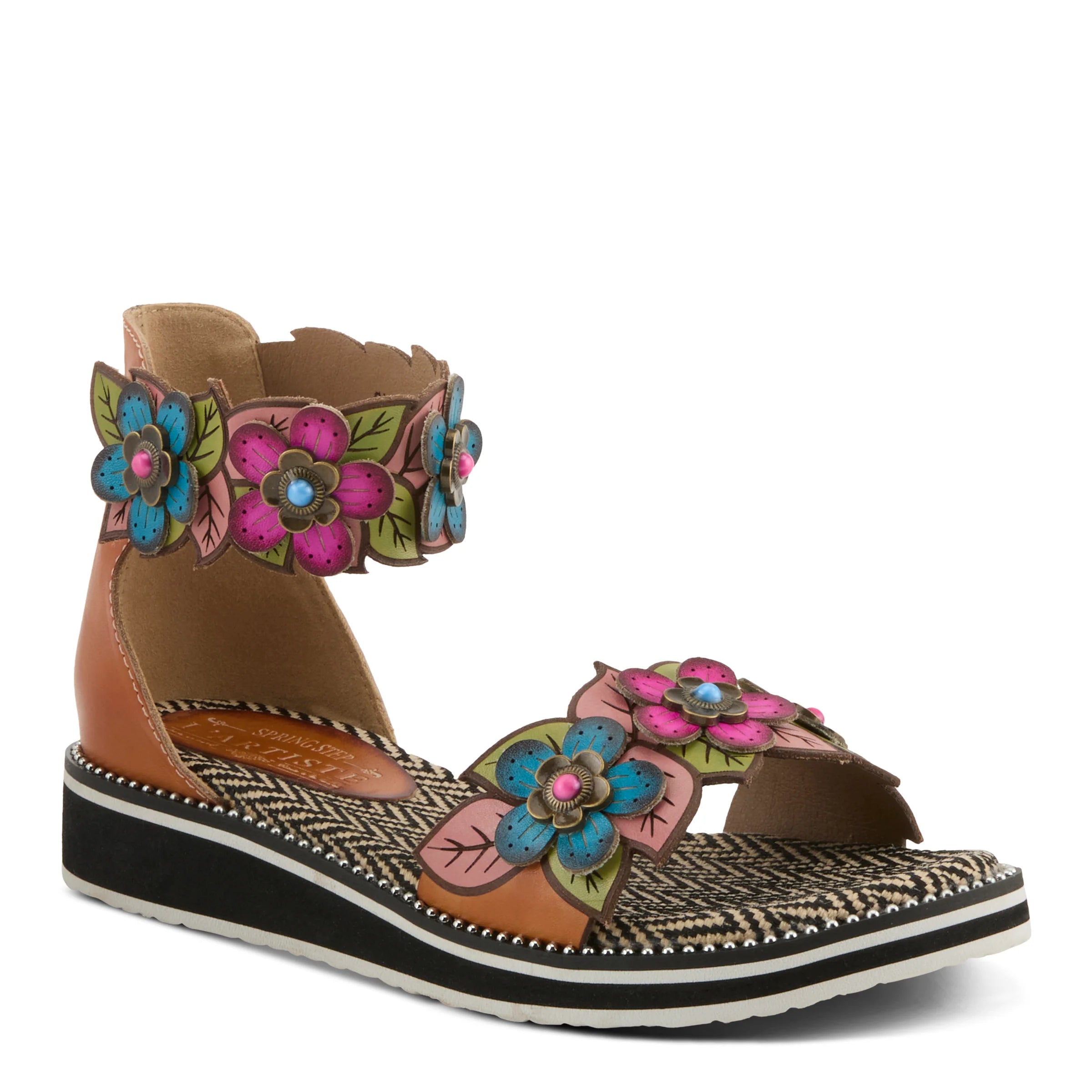 Camel Multi Sandles - Urban Mills Boutique