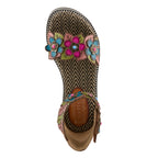 Camel Multi Sandles - Urban Mills Boutique