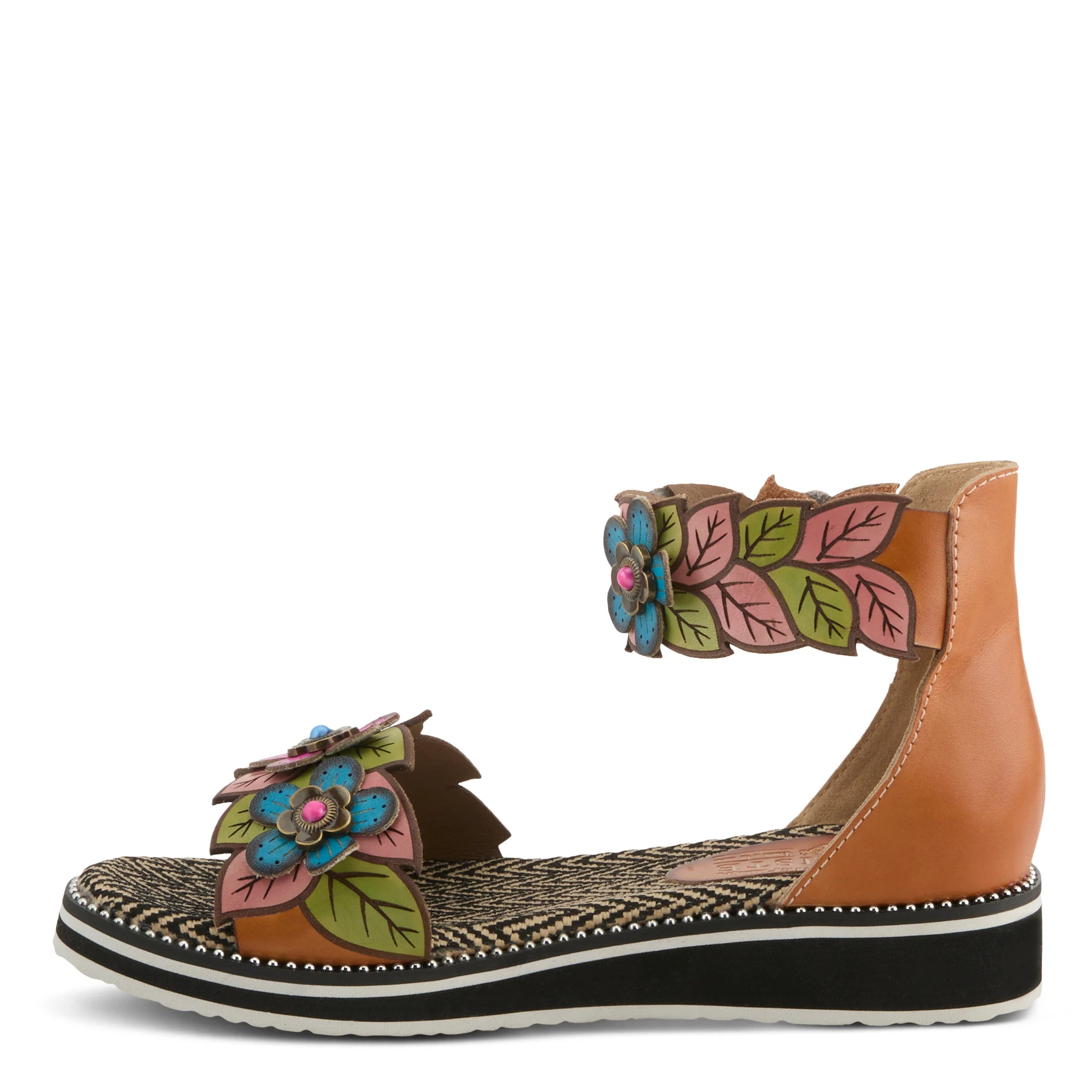 Camel Multi Sandles - Urban Mills Boutique