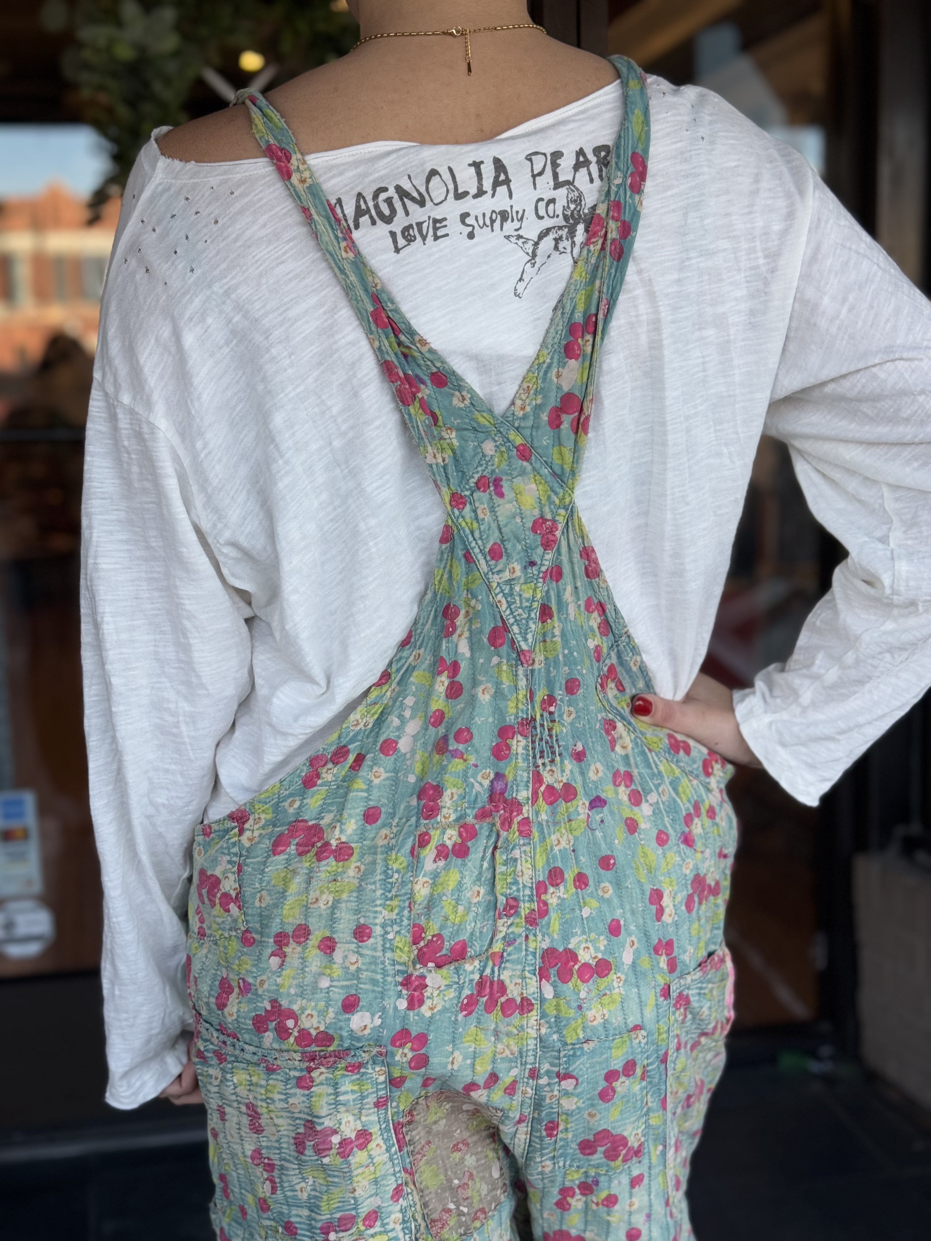 Overalls 138- Cherry Blossom - Urban Mills Boutique