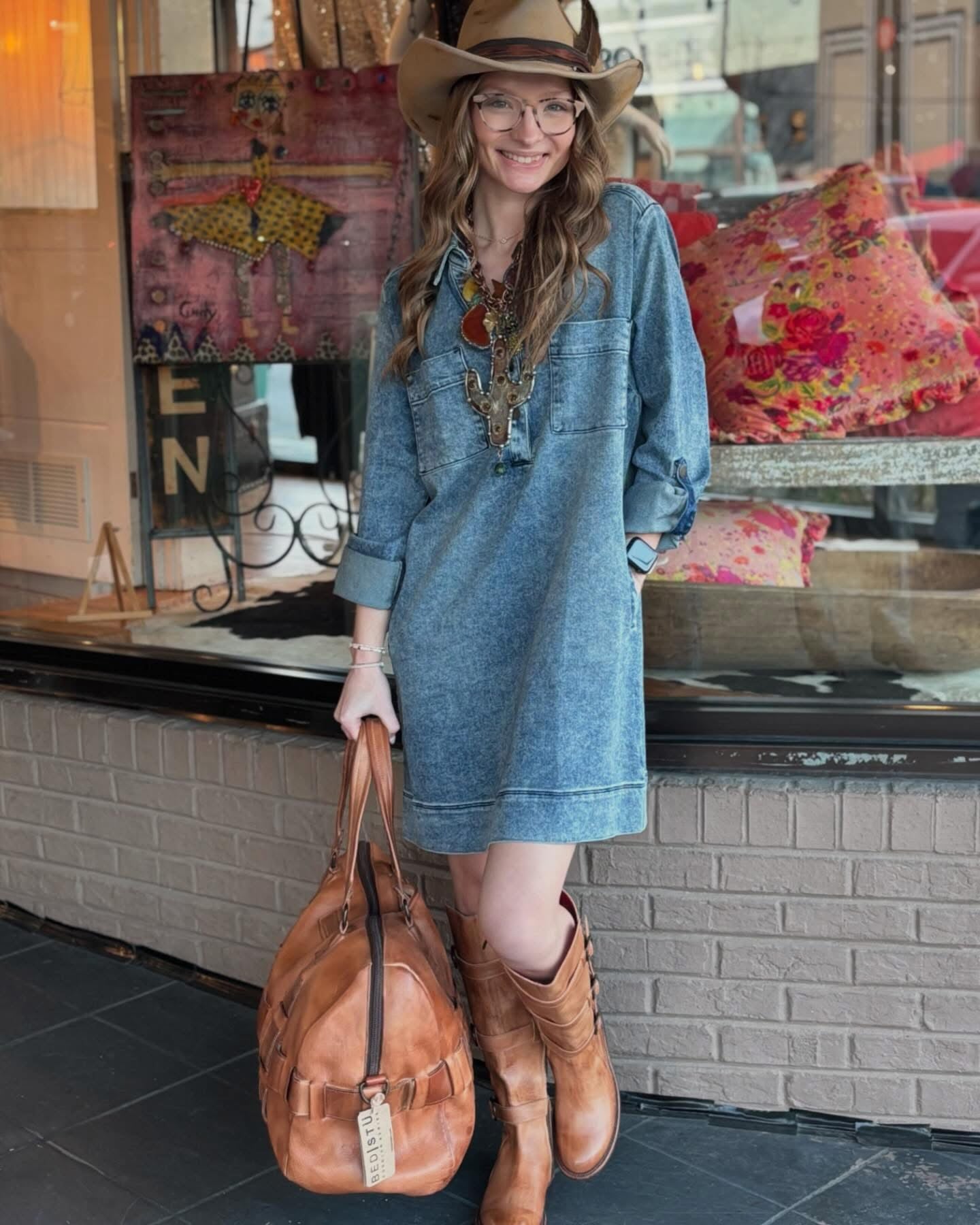 Denim Dress - Urban Mills Boutique