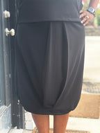 Black Scuba Skirt - Urban Mills Boutique