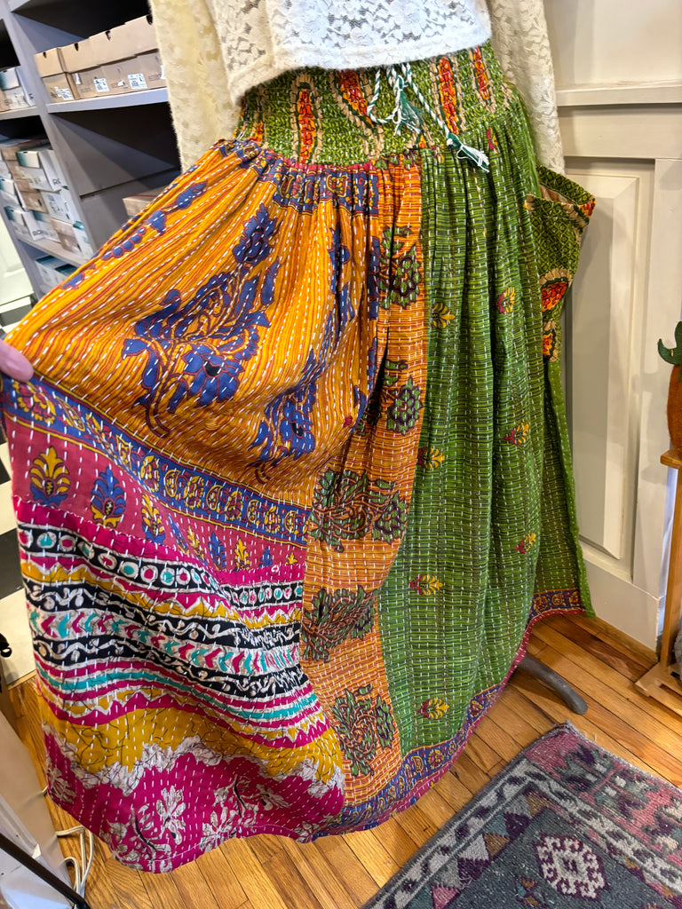 Free Bird Skirt- Green - Urban Mills Boutique 